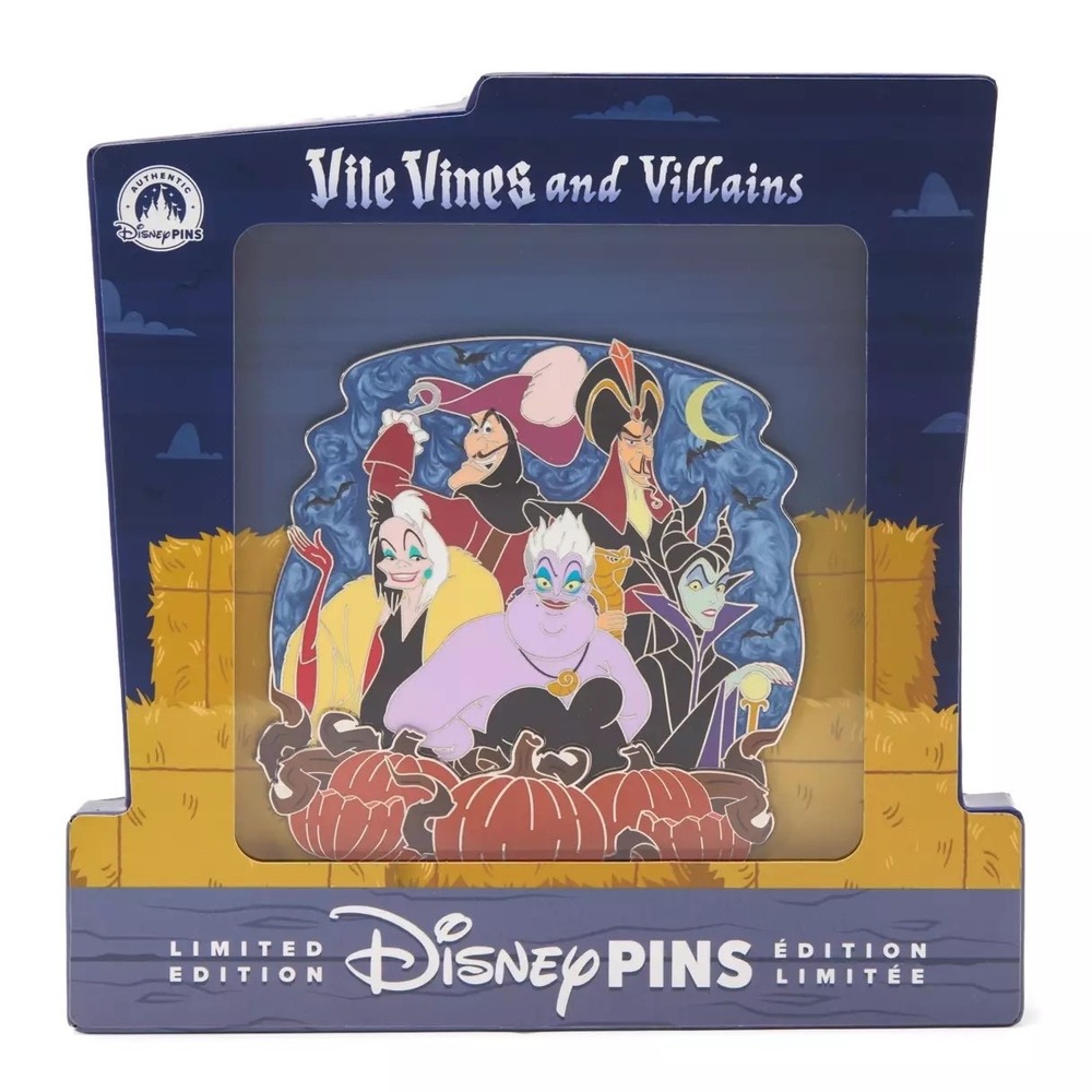 Disney Villains Vile Vines & Villains Limited Edition Jumbo Halloween Pin 1,800